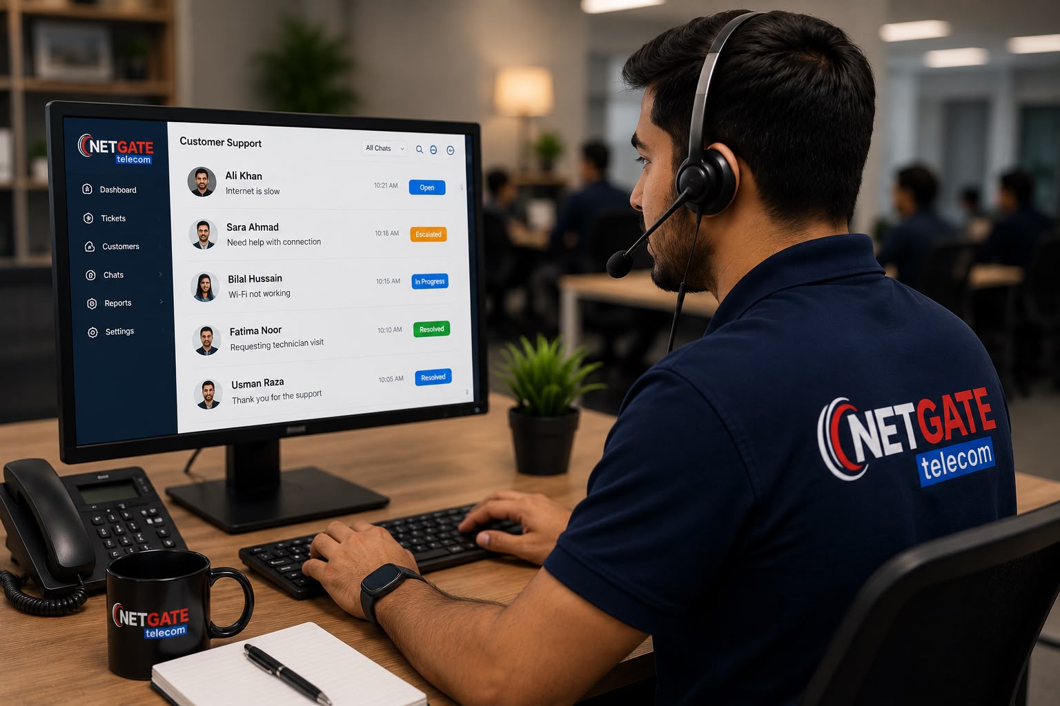 NetGate Telecom Support You Always