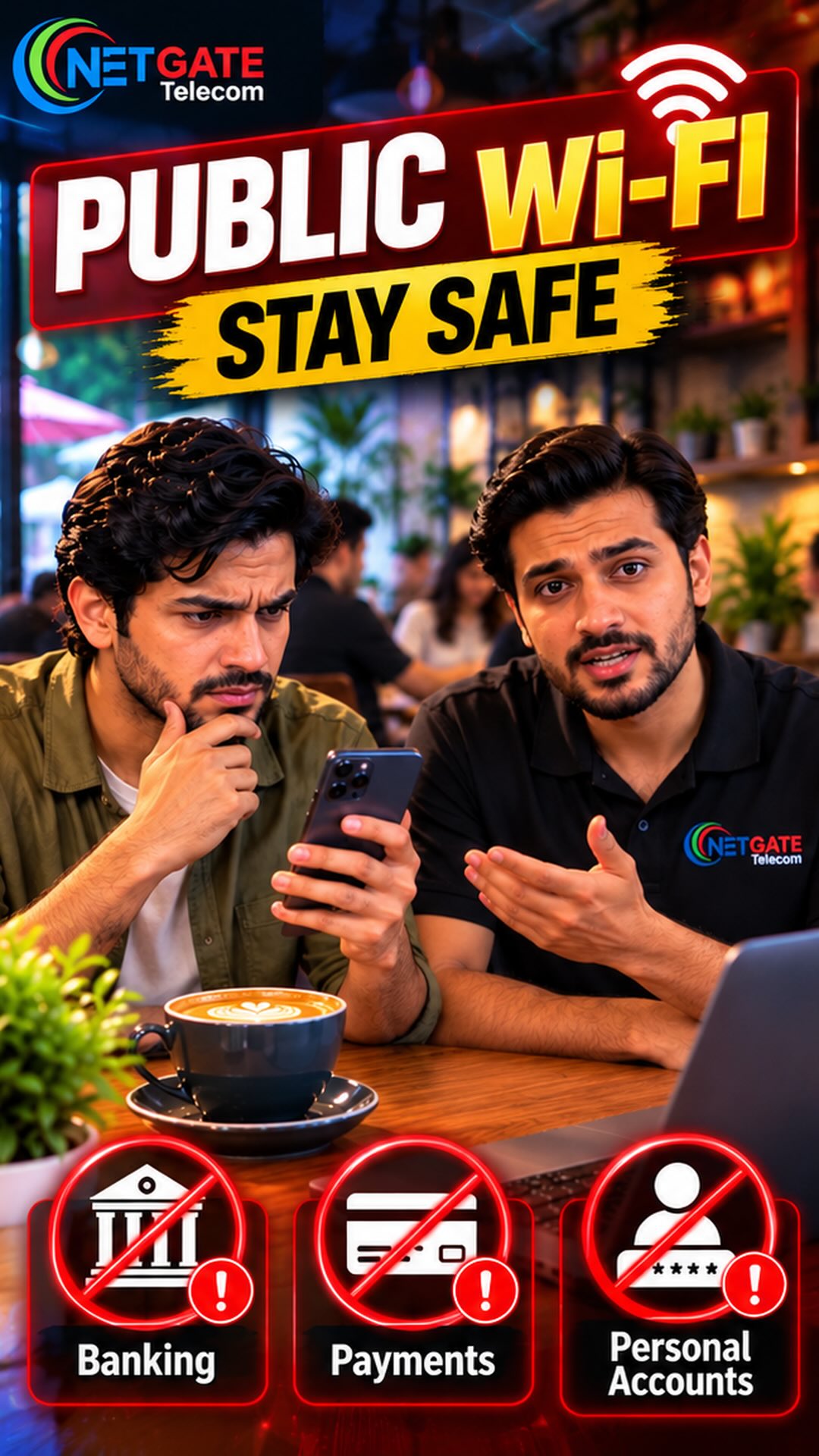 ⚠️ Free Public Wi-Fi — Is It Safe? 📶 Connect karne se pehle sochiye! Apna…